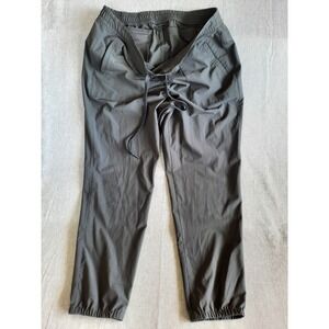 Eddie Bauer Womens 14 Activewear On the Go Pants Drawstring Stretch Blended Poly